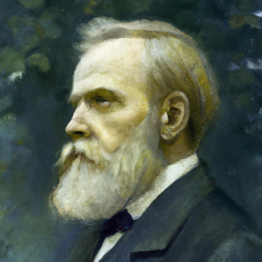 Retrato de Alfred Nobel, fundador e doador do Prêmio Nobel