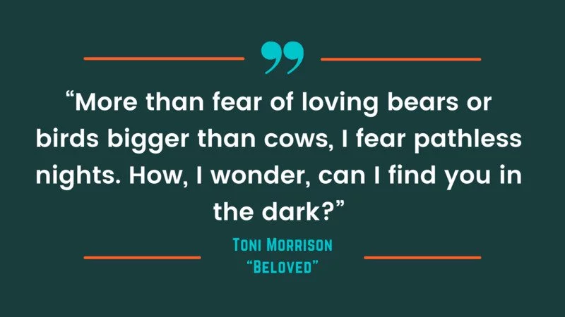 Citação de Beloved, de Toni Morrison