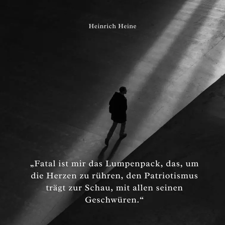 Cita de Heinrich Heine, autor de Un cuento de invierno