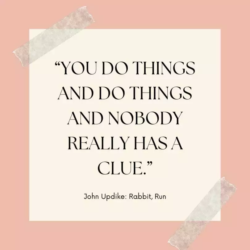 Zitat aus Hasenherz von John Updike