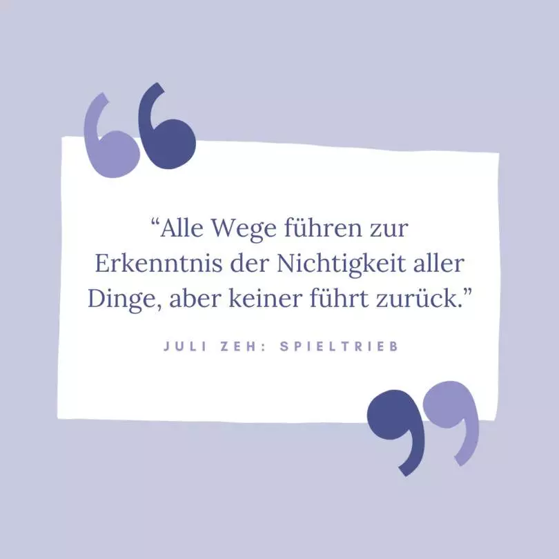 Quote from "Gaming Instrinct" (Spieltrieb) by Juli Zeh