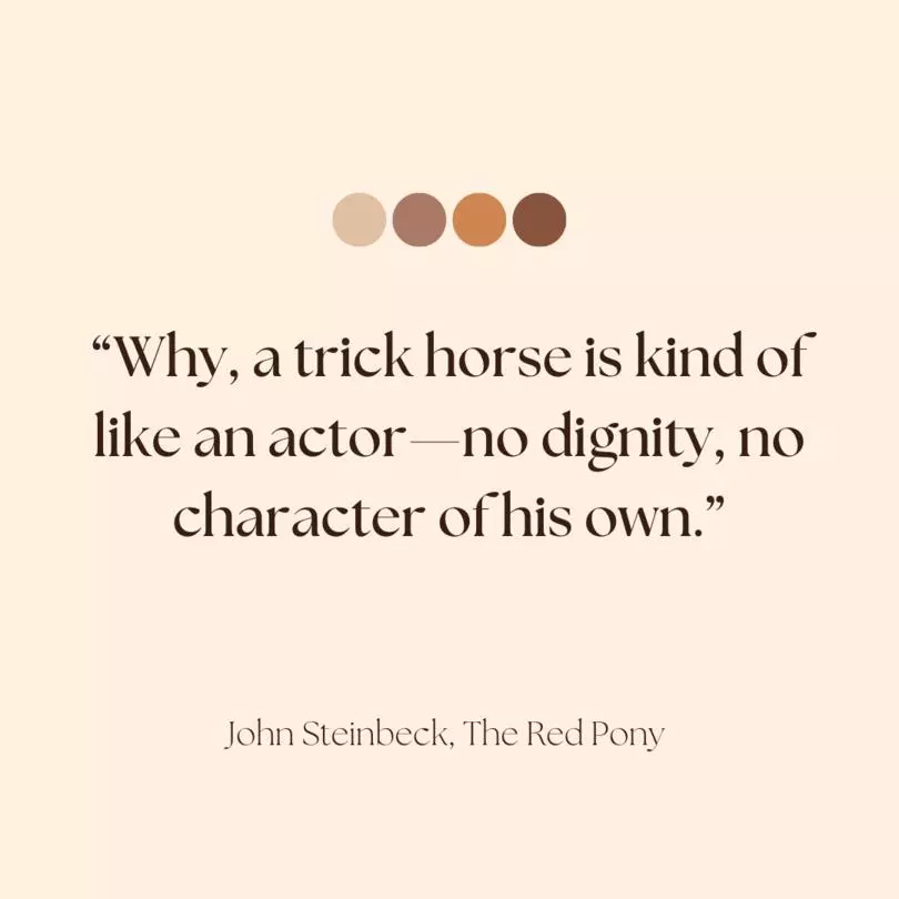 Citation tirée de Le Poney rouge de John Steinbeck