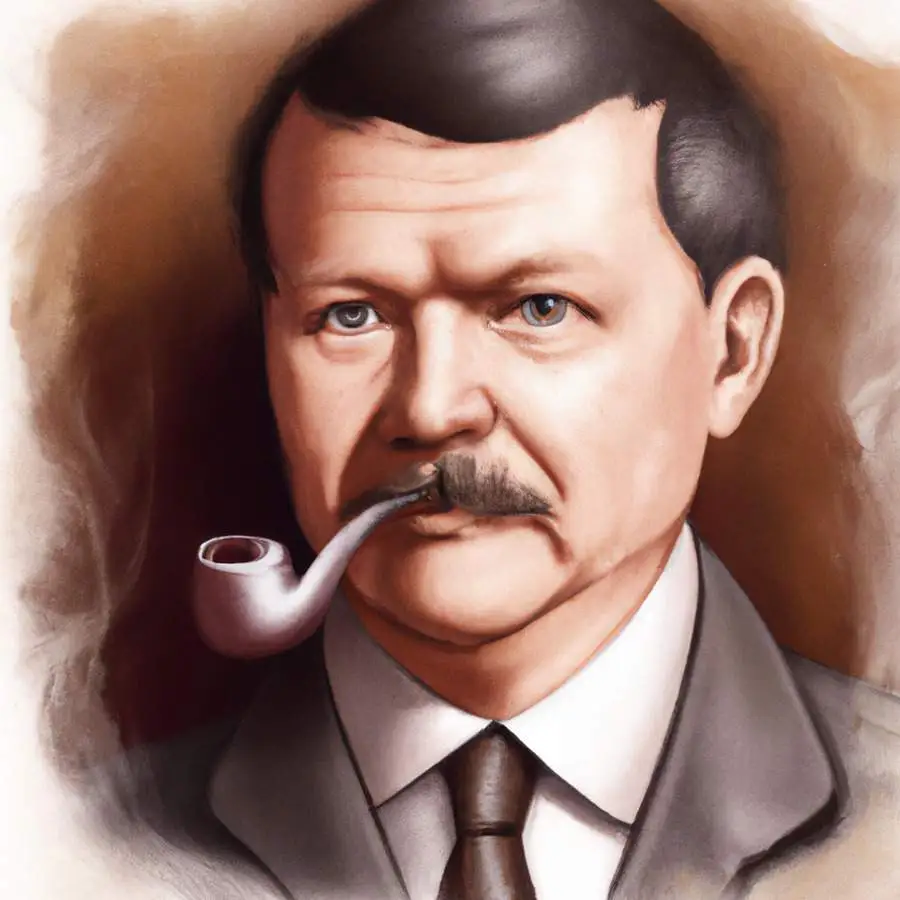 Retrato de la Arthur Conan Doyle