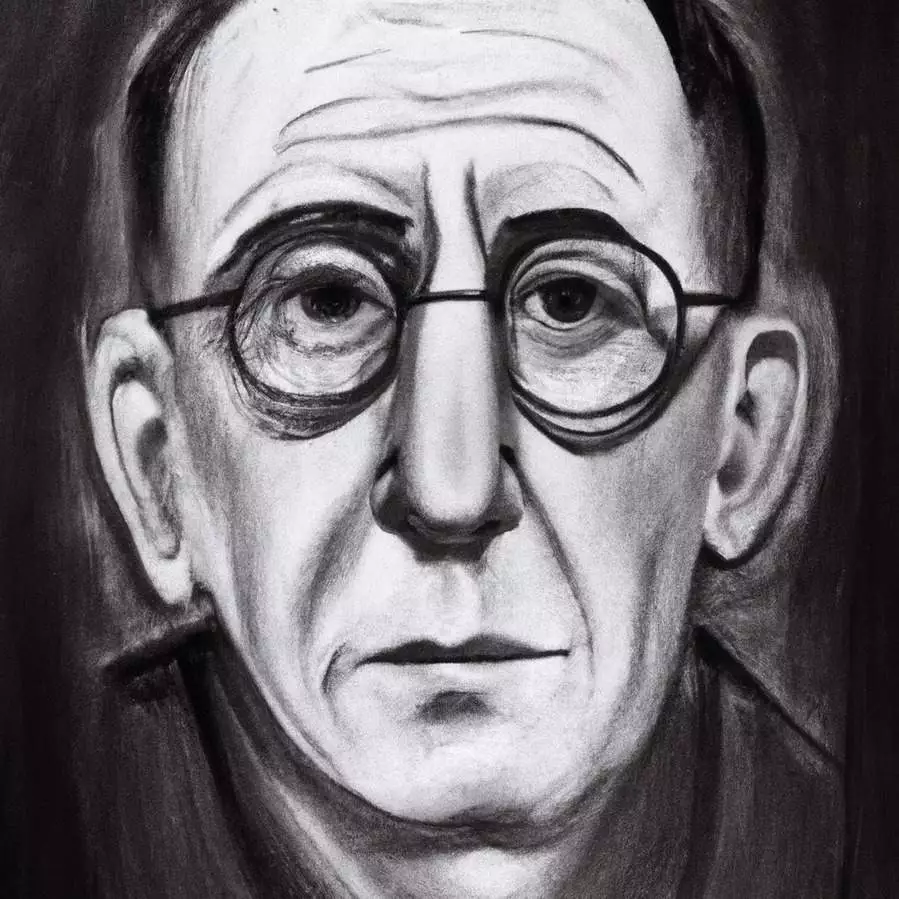 Retrato de la Bertolt Brecht
