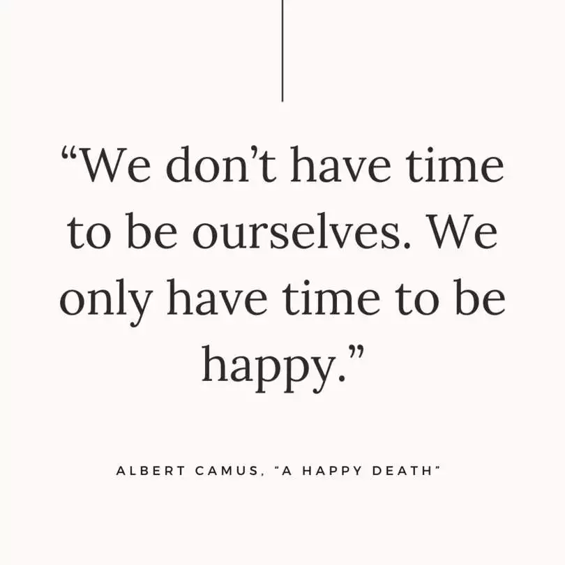 Cita de La muerte feliz, de Albert Camus