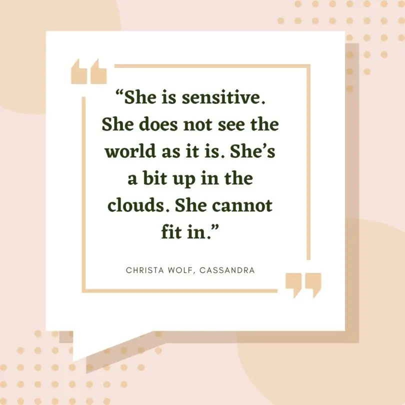 Quote from Cassandra by Christa Wolf