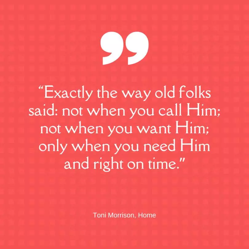 Cita de Volver de Toni Morrison
