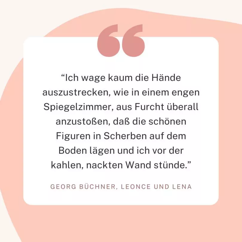 Zitat aus Leonce und Lena von Georg Büchner