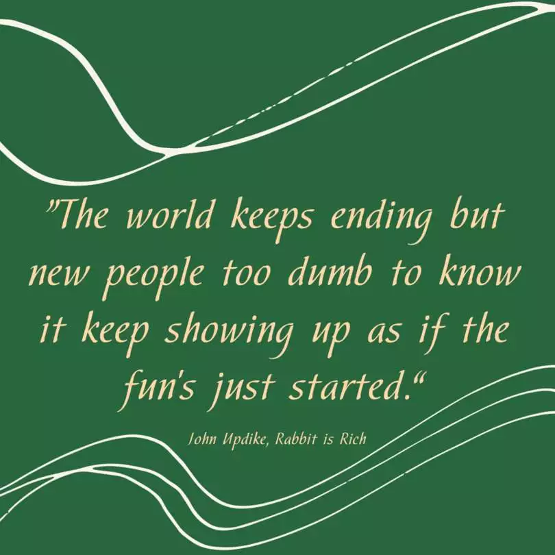 Zitat aus Unter dem Astronautenmond von John Updike