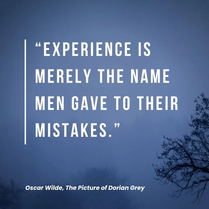 Zitat aus Das Bildnis des Dorian Gray von Oscar Wilde
