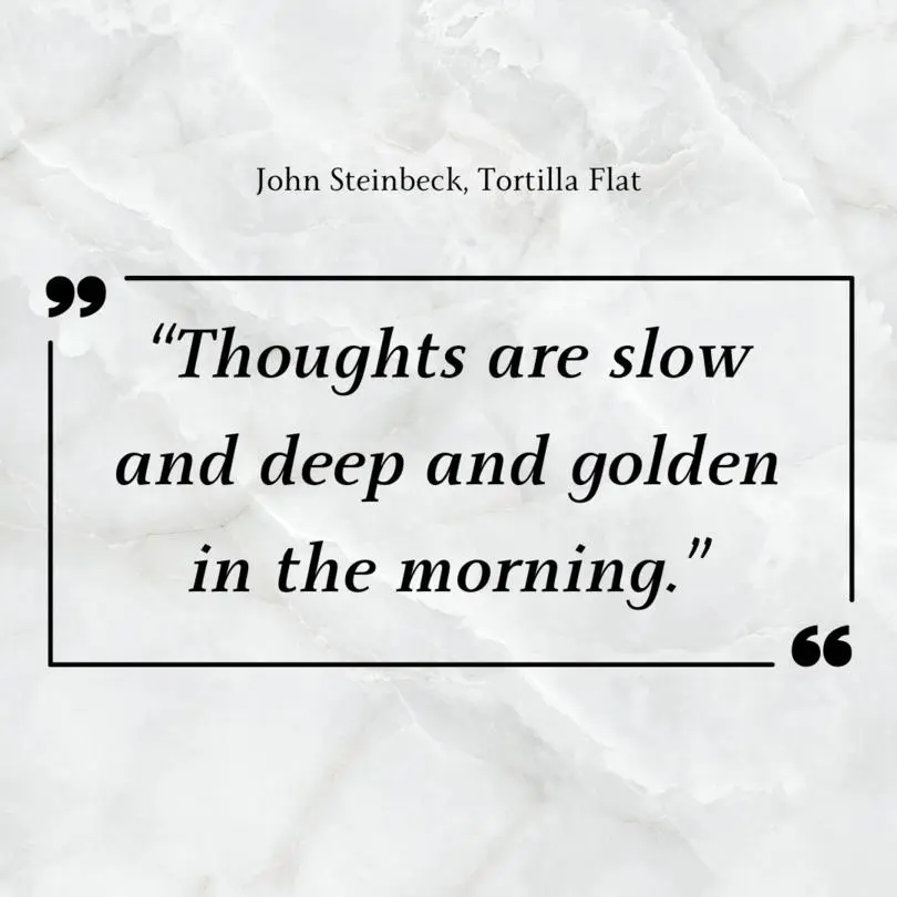 Zitat aus Tortilla Flat von John Steinbeck