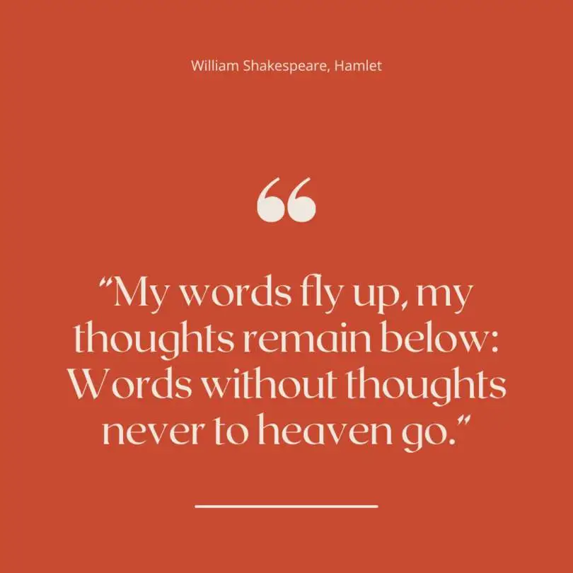 Quote from Hamlet by William Shakespeare