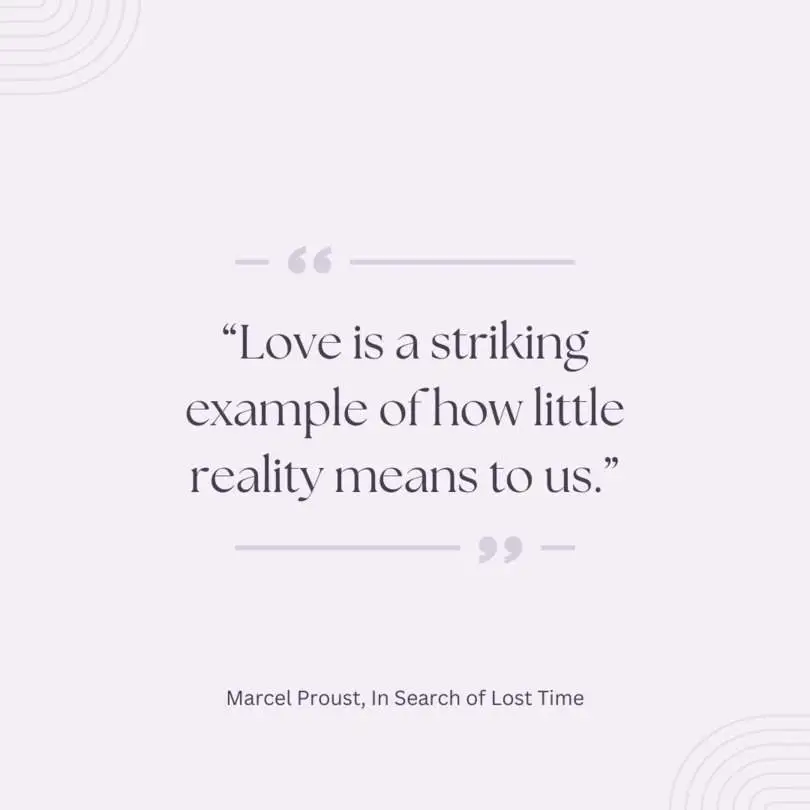Zitat aus Auf der Suche nach der verlorenen Zeit von Marcel Proust