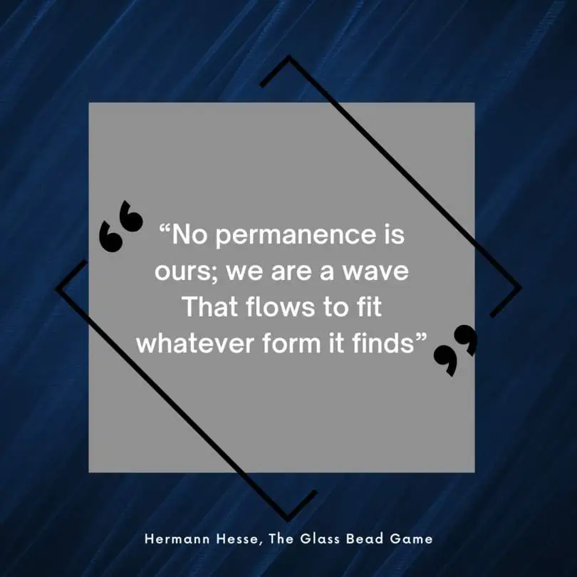 Zitat aus Das Glasperlenspiel von Hermann Hesse