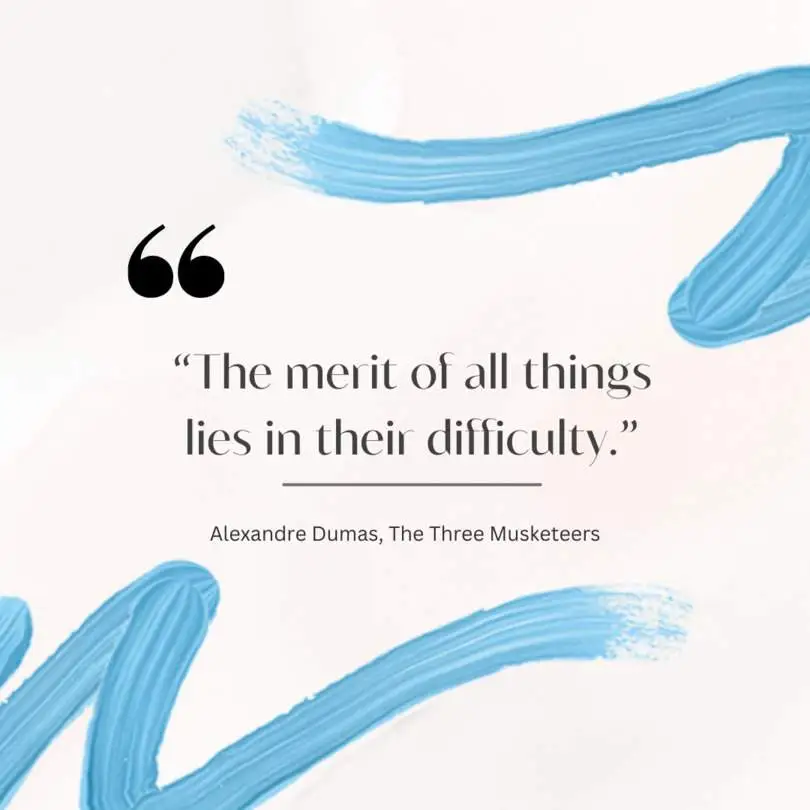 Zitat aus Die drei Musketiere von Alexandre Dumas