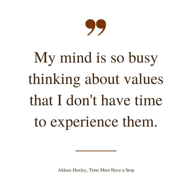 Quote from Time must have a stop by Aldous Huxley