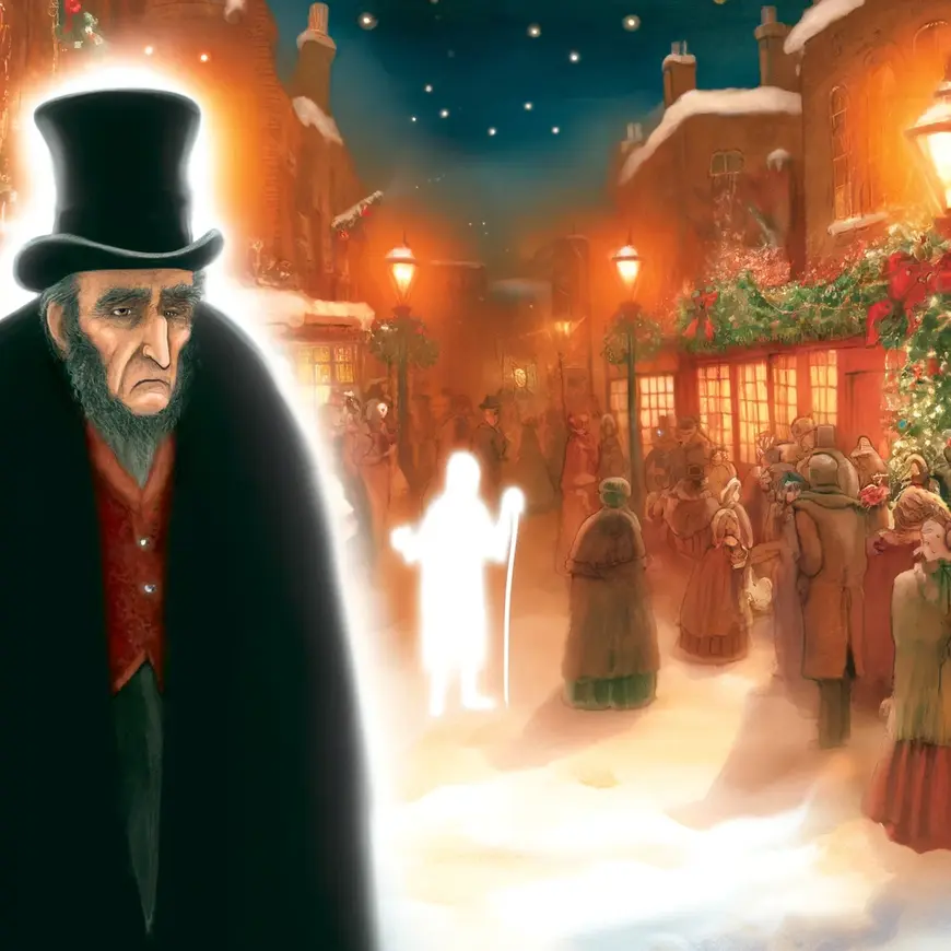 Illustration : Le chant de Noël de Charles Dickens