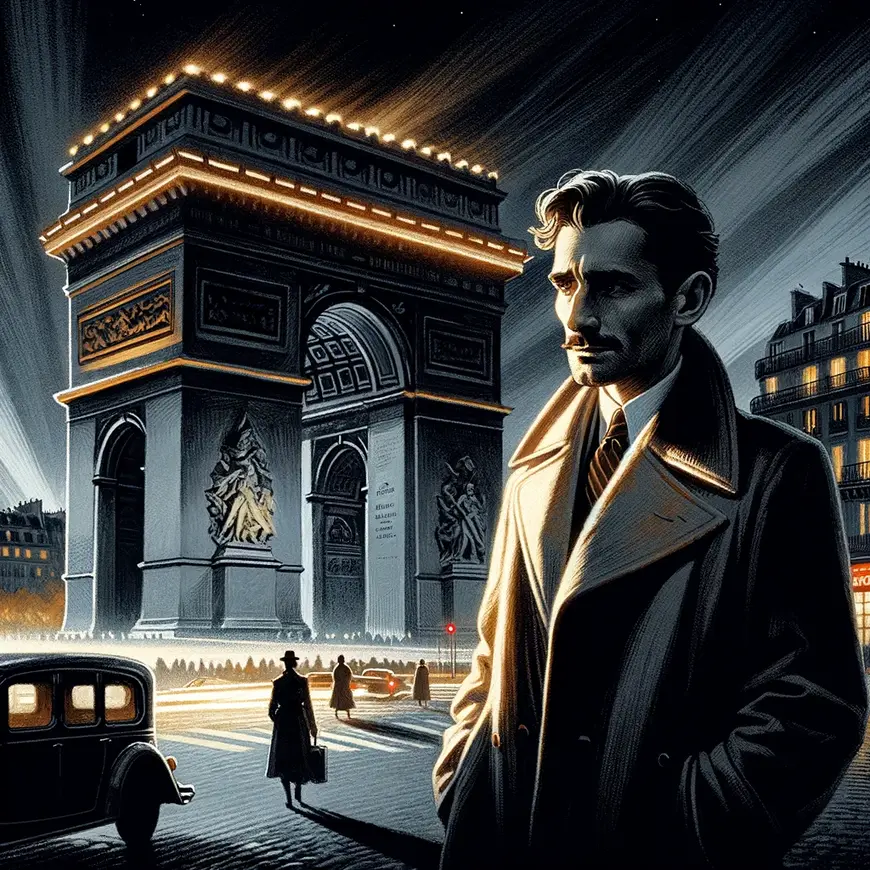 Illustration Arc de Triomphe by Erich Maria Remarque