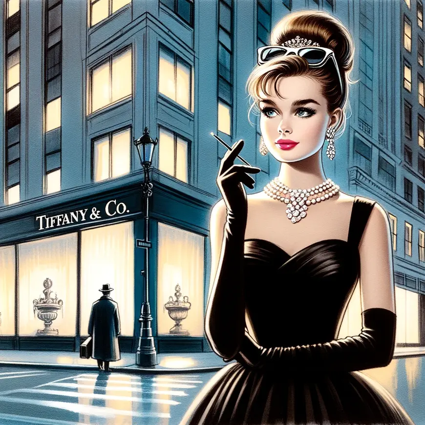 Illustration Breakfast at Tiffany's by Truman Capote