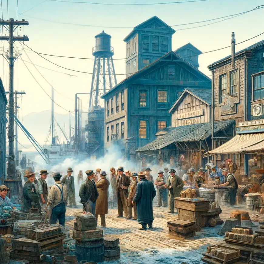 Ilustración Los arrabales de Cannery de John Steinbeck