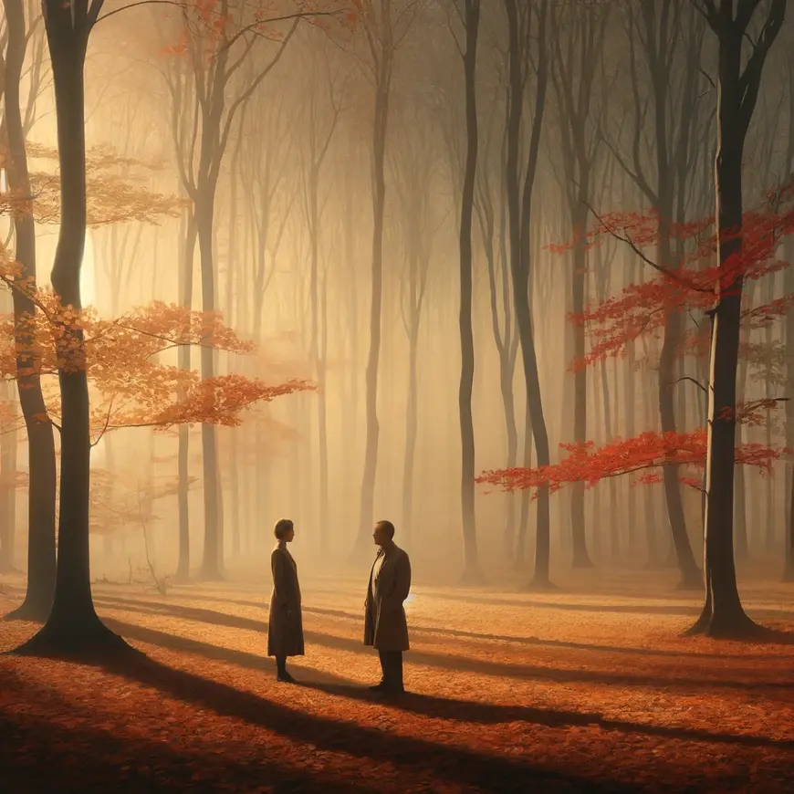 Illustration Traum im Herbst von Jon Fosse