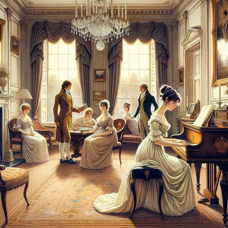 Ilustração Emma, de Jane Austen
