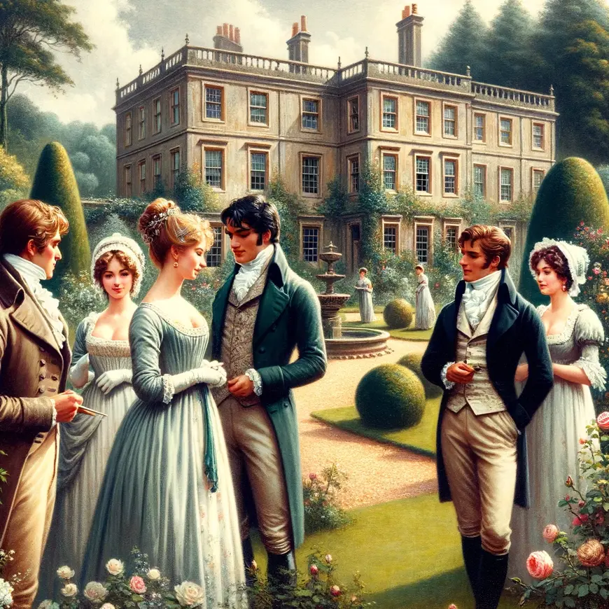 Ilustración Mansfield Park de Jane Austen