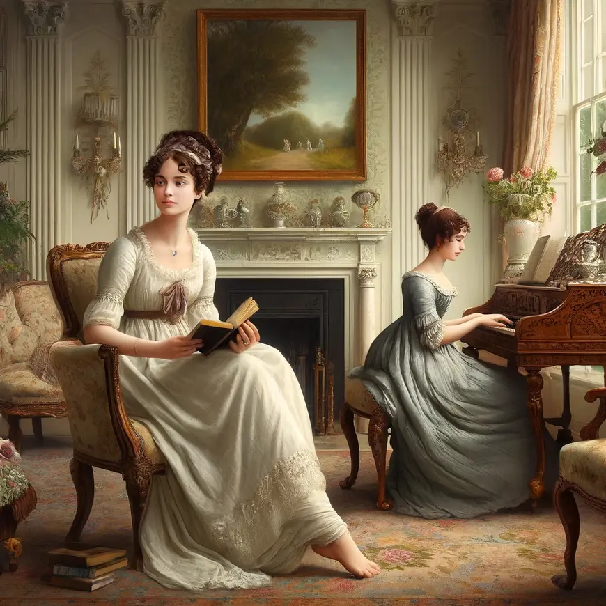 Ilustración Sentido y sensibilidad de Jane Austen