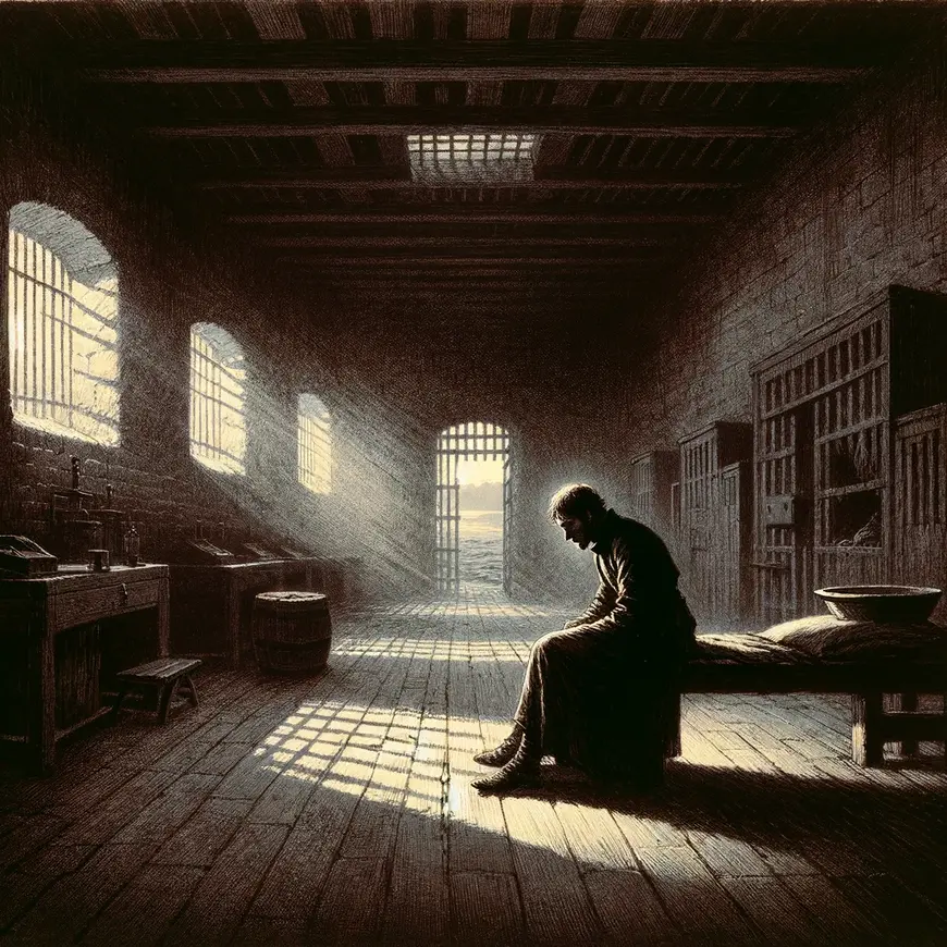 Ilustração O último dia de um condenado a morte, de Victor Hugo