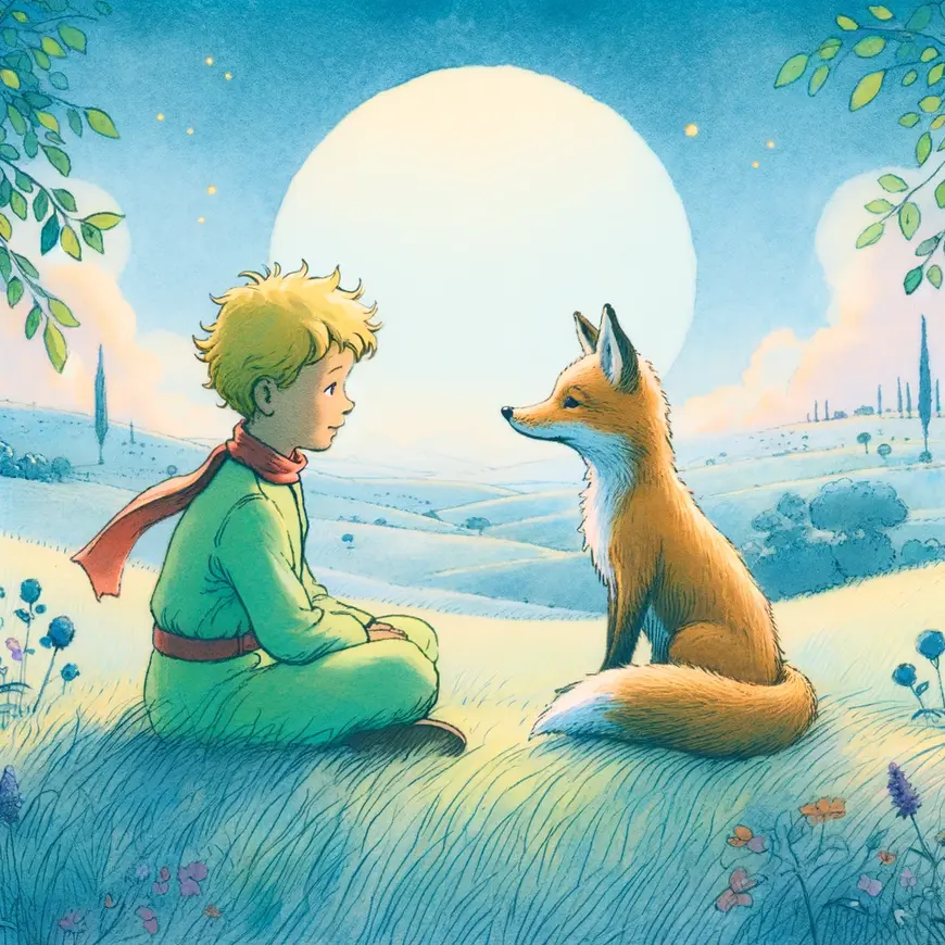 Illustration The Little Prince by Antoine de Saint-Exupery