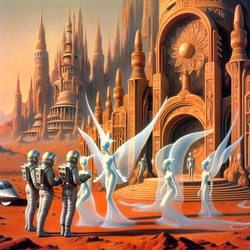 Illustration Die Mars-Chroniken von Ray Bradbury