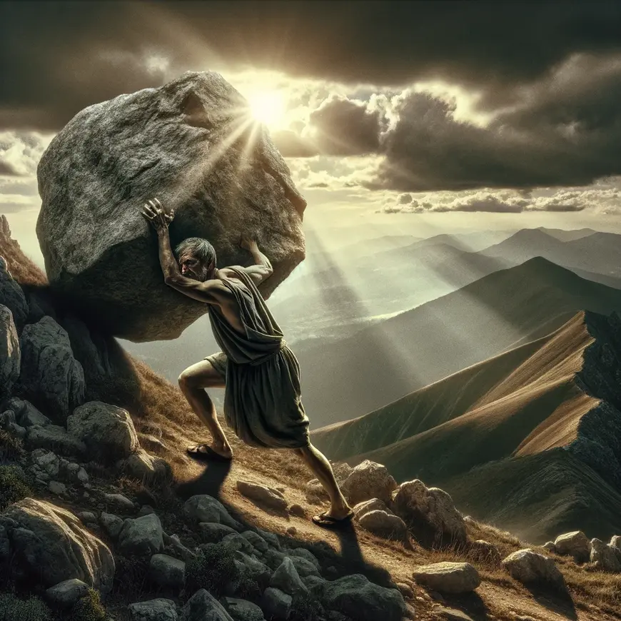 Illustration: The Myth of Sisyphus by Albert Camus