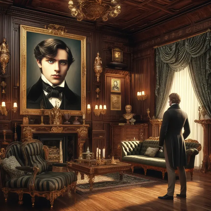 Ilustração de O retrato de Dorian Gray, de Oscar Wilde