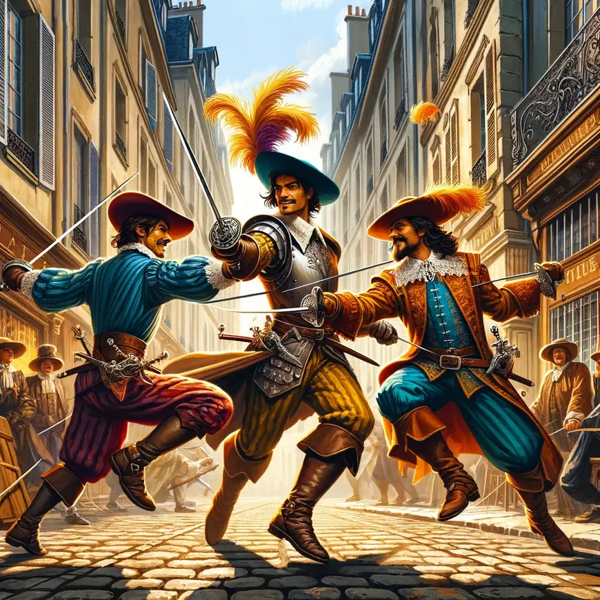 Illustration Die drei Musketiere von Alexandre Dumas