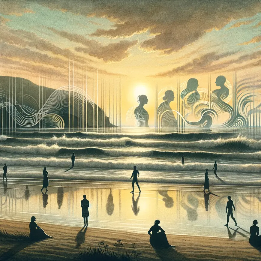 Ilustração de As ondas, de Virginia Woolf