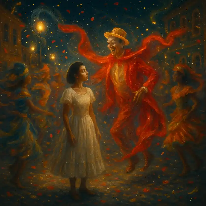 Illustration für Dona Flor und ihre zwei Ehemänner von Amado Illustration für Dona Flor und ihre zwei Ehemänner von Amado