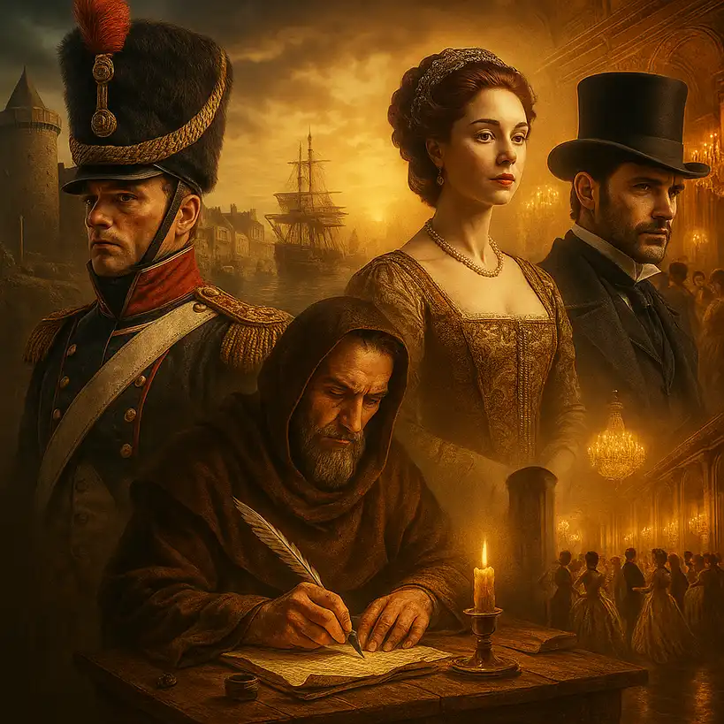 Illustration für historische Romane als literarische Gattung