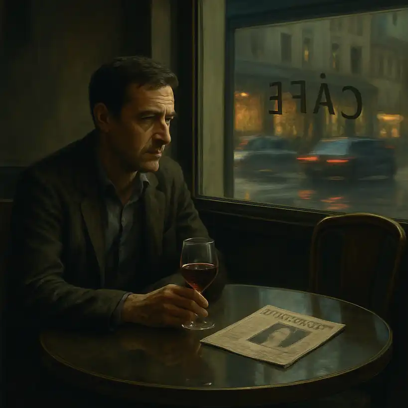 Ilustración de una escena de la novela de Coelho.