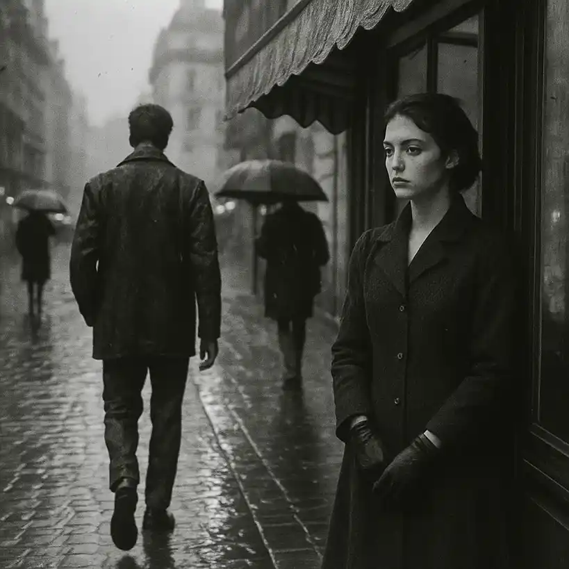 Scène illustrée tirée de l'œuvre de Sagan