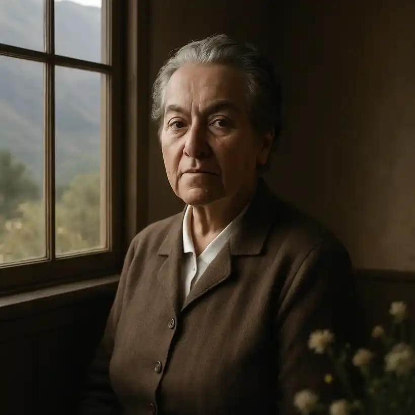 Retrato de Gabriela Mistral