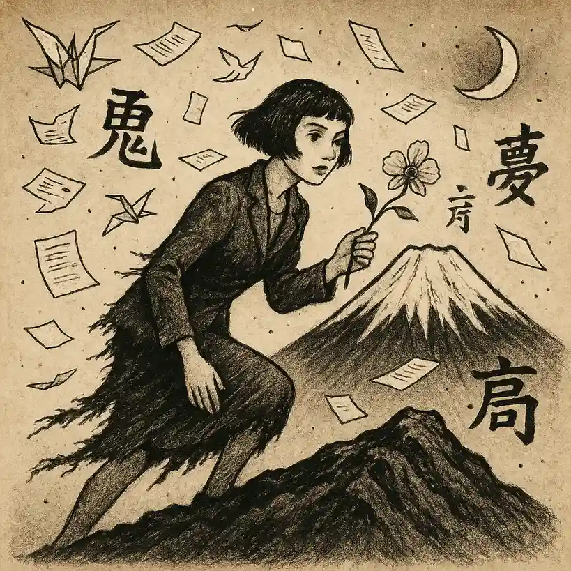 A scene from the book by Nothomb