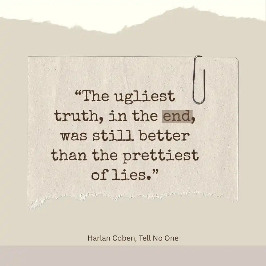 Quote from the novel Tell no one