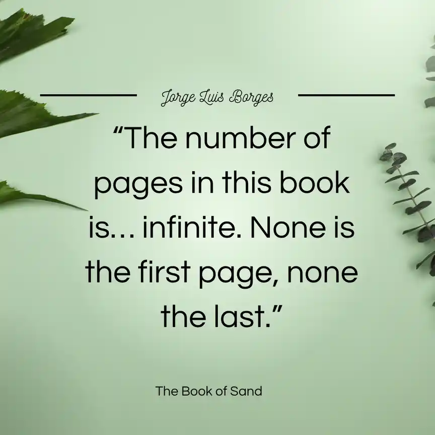 Quote from the Book of Sand Quote from the Book of Sand