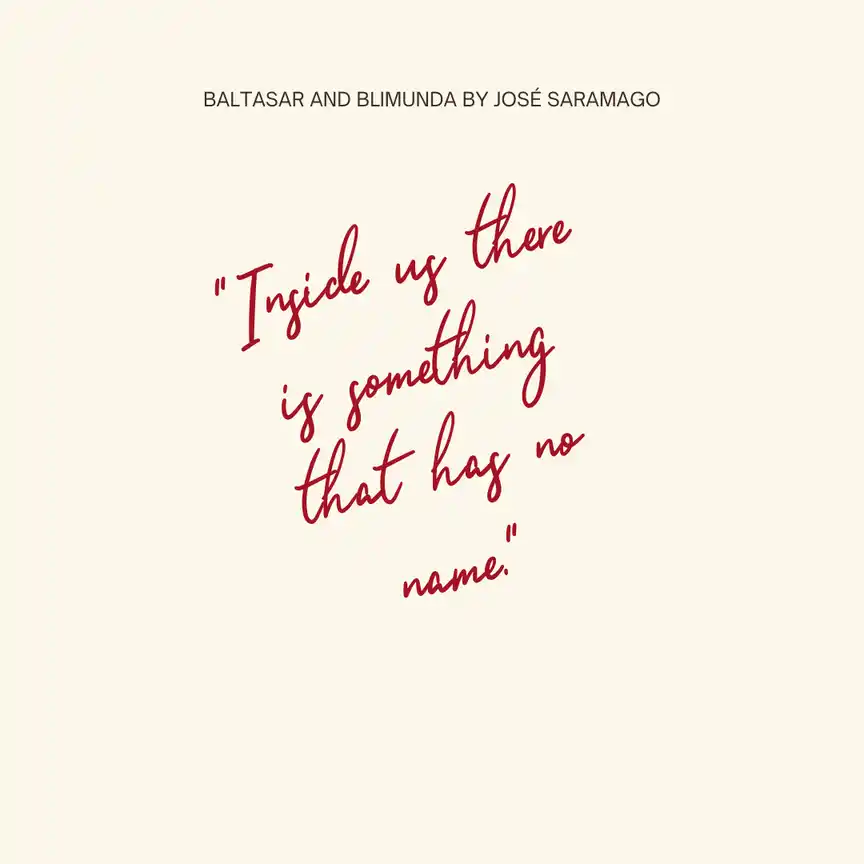 Quote from Baltasar and Blimunda by Jose Saramago
