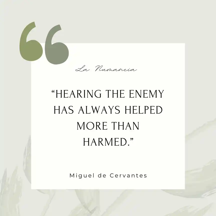 Quote from La Numancia by Cervantes