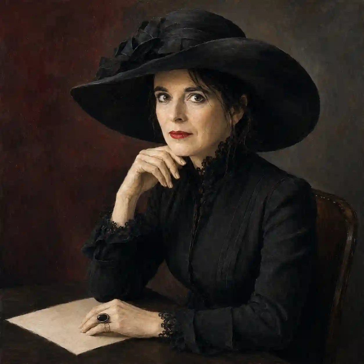 Half-Portrait of Amélie Nothomb Half-Portrait of Amélie Nothomb
