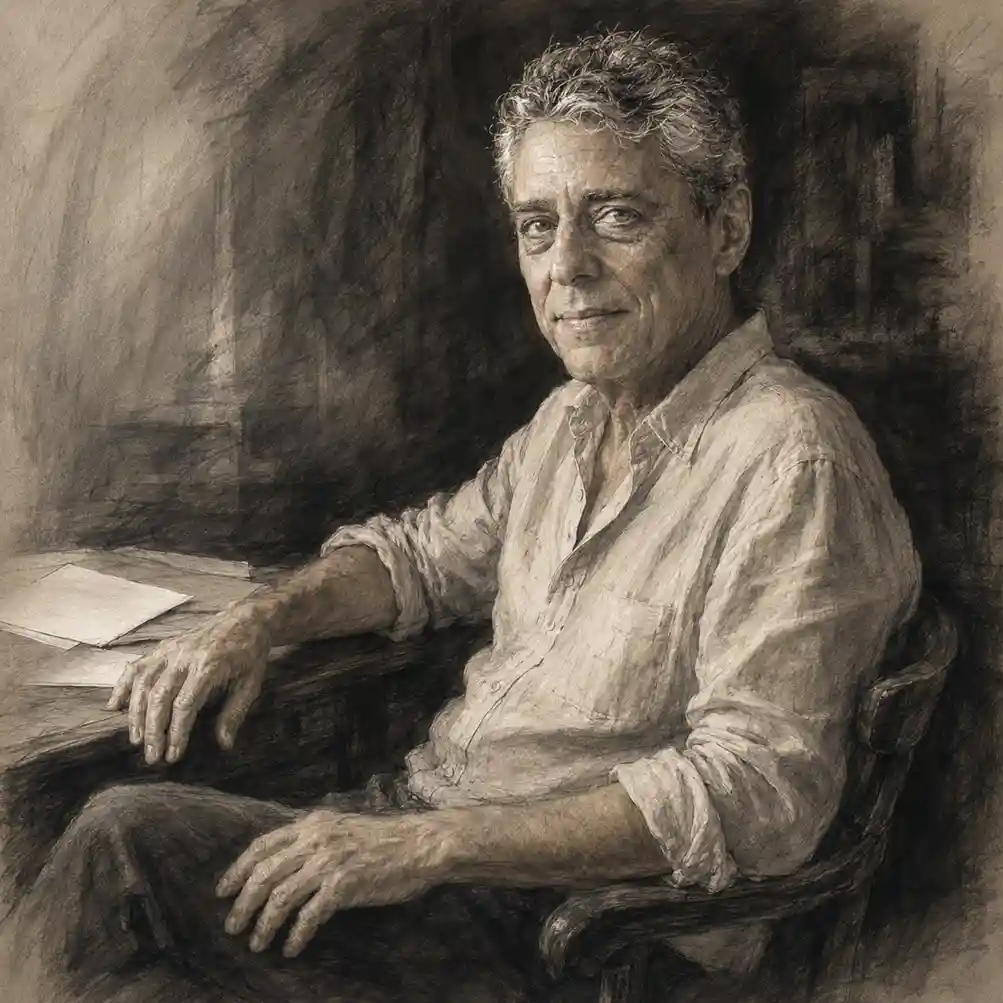 Half-Portrait of Chico Buarque